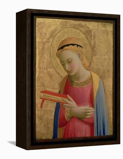 Virgin Annunciate, 1450-55 (Gold Leaf and Tempera on Wood Panel) (See also 139311)-Fra Angelico-Framed Premier Image Canvas