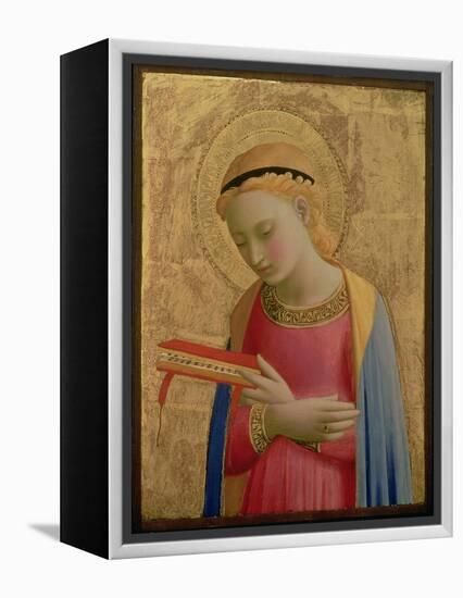 Virgin Annunciate, 1450-55 (Gold Leaf and Tempera on Wood Panel) (See also 139311)-Fra Angelico-Framed Premier Image Canvas