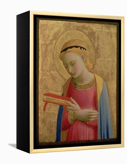 Virgin Annunciate, 1450-55 (Gold Leaf and Tempera on Wood Panel) (See also 139311)-Fra Angelico-Framed Premier Image Canvas