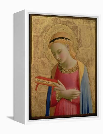 Virgin Annunciate, 1450-55 (Gold Leaf and Tempera on Wood Panel) (See also 139311)-Fra Angelico-Framed Premier Image Canvas