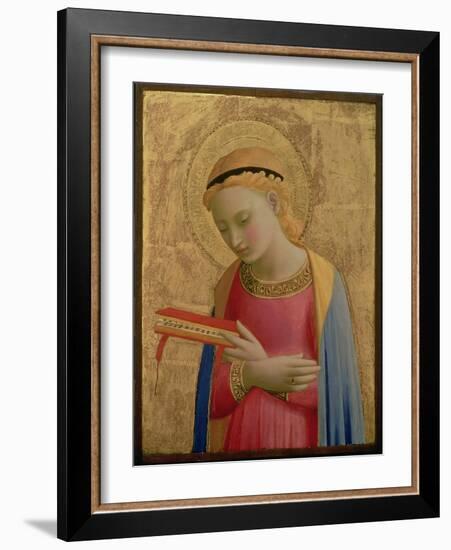 Virgin Annunciate, 1450-55 (Gold Leaf and Tempera on Wood Panel) (See also 139311)-Fra Angelico-Framed Giclee Print