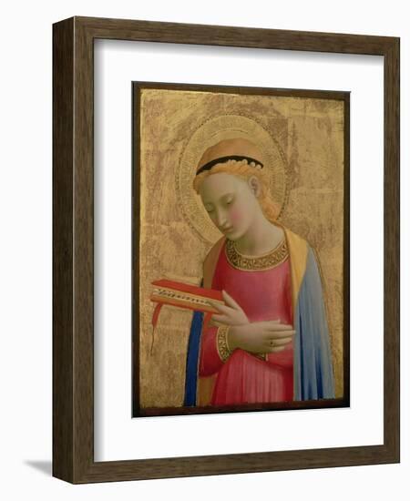 Virgin Annunciate, 1450-55 (Gold Leaf and Tempera on Wood Panel) (See also 139311)-Fra Angelico-Framed Giclee Print