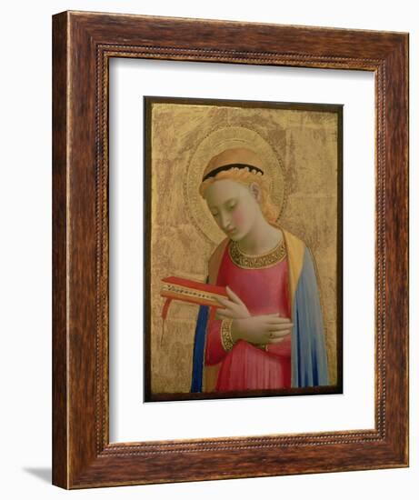 Virgin Annunciate, 1450-55 (Gold Leaf and Tempera on Wood Panel) (See also 139311)-Fra Angelico-Framed Giclee Print