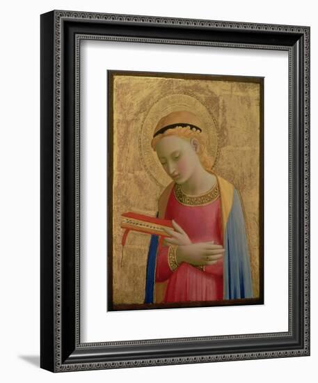 Virgin Annunciate, 1450-55 (Gold Leaf and Tempera on Wood Panel) (See also 139311)-Fra Angelico-Framed Giclee Print