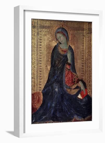 Virgin Annunciate, C1340-C1344-Simone Martini-Framed Giclee Print