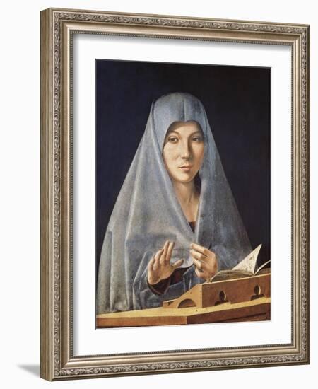 Virgin Annunciate-Antonello da Messina-Framed Art Print