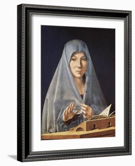 Virgin Annunciate-Antonello da Messina-Framed Art Print