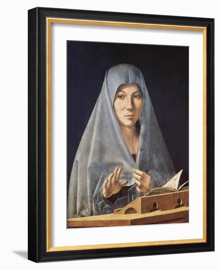 Virgin Annunciate-Antonello da Messina-Framed Art Print