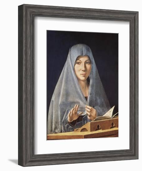 Virgin Annunciate-Antonello da Messina-Framed Art Print