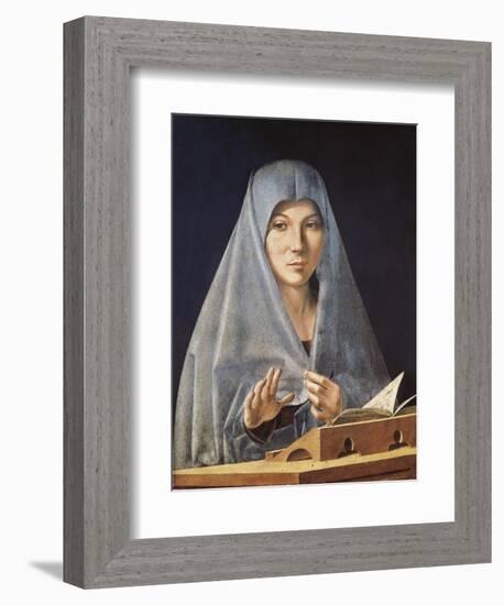 Virgin Annunciate-Antonello da Messina-Framed Art Print