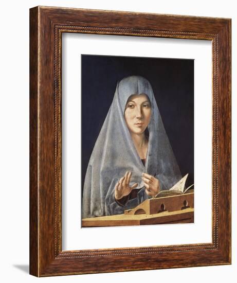 Virgin Annunciate-Antonello da Messina-Framed Art Print