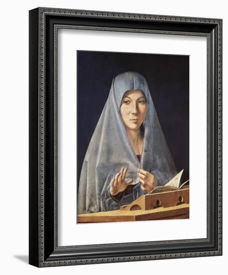 Virgin Annunciate-Antonello da Messina-Framed Art Print