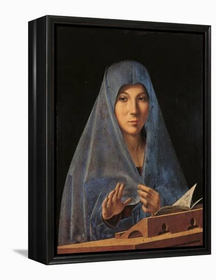 Virgin Annunciate-Antonello da Messina-Framed Stretched Canvas