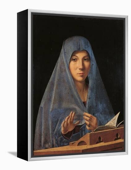 Virgin Annunciate-Antonello da Messina-Framed Stretched Canvas