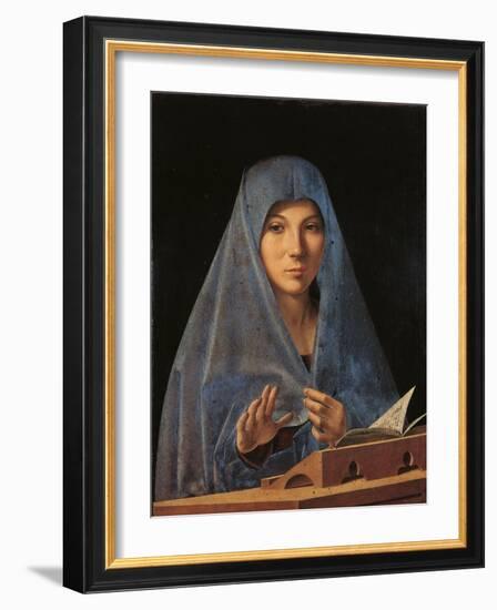 Virgin Annunciate-Antonello da Messina-Framed Art Print