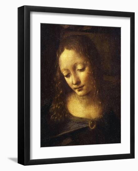 Virgin, from the Virgin of the Rocks, 1483-86, Detail-Leonardo da Vinci-Framed Giclee Print