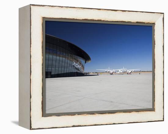 Virgin Galactic's White Knight 2 with Spaceship 2 on the Runway at the Virgin Galactic Gateway Spac-Mark Chivers-Framed Premier Image Canvas