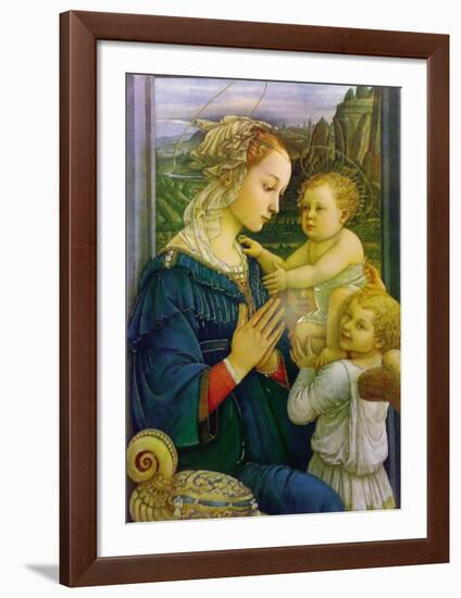 Virgin in Adoration-Filippino Lippi-Framed Art Print