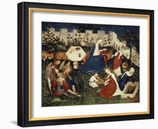 Virgin in Garden of Paradise, Circa 1420-Harold Copping-Framed Giclee Print