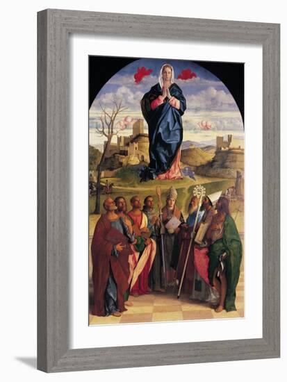 Virgin in Glory with Eight Saints-Giovanni Bellini-Framed Giclee Print