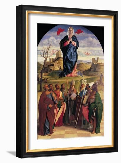 Virgin in Glory with Eight Saints-Giovanni Bellini-Framed Giclee Print