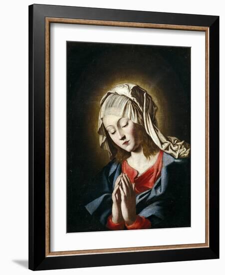 Virgin in Prayer-Giovanni Battista Salvi da Sassoferrato-Framed Giclee Print