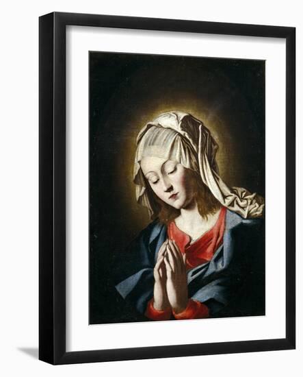 Virgin in Prayer-Giovanni Battista Salvi da Sassoferrato-Framed Giclee Print