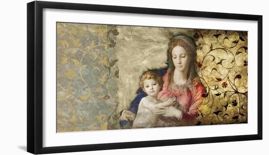 Virgin Mary (After Bronzino)-Simon Roux-Framed Art Print