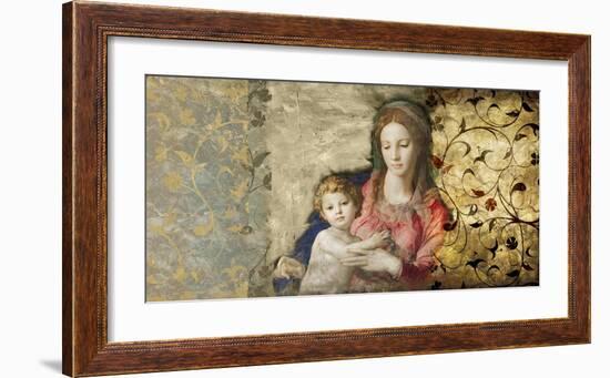 Virgin Mary (After Bronzino)-Simon Roux-Framed Art Print