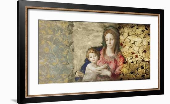 Virgin Mary (After Bronzino)-Simon Roux-Framed Art Print