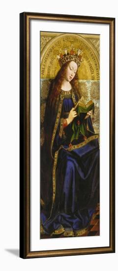 Virgin Mary. Copy after Van Eyck (Ghent Altarpiece)-Michiel Coxcie-Framed Giclee Print