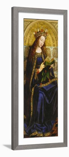 Virgin Mary. Copy after Van Eyck (Ghent Altarpiece)-Michiel Coxcie-Framed Giclee Print