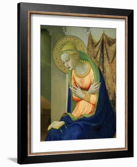 Virgin Mary, from Annunciation Altarpiece, 1430-35 (Detail)-Fra Angelico-Framed Giclee Print