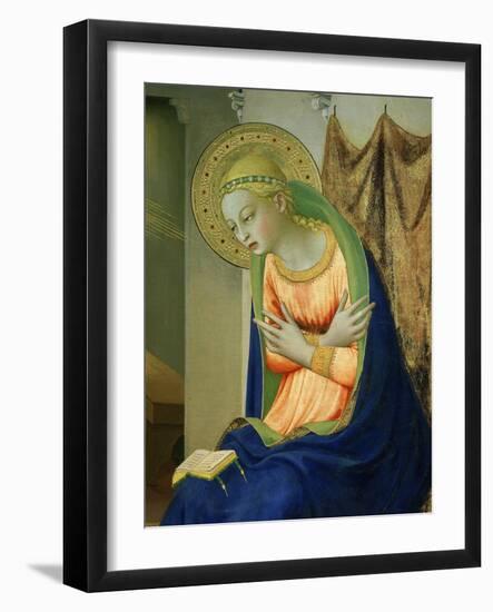 Virgin Mary, from Annunciation Altarpiece, 1430-35 (Detail)-Fra Angelico-Framed Giclee Print