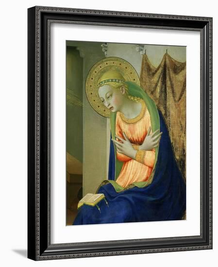 Virgin Mary, from Annunciation Altarpiece, 1430-35 (Detail)-Fra Angelico-Framed Giclee Print