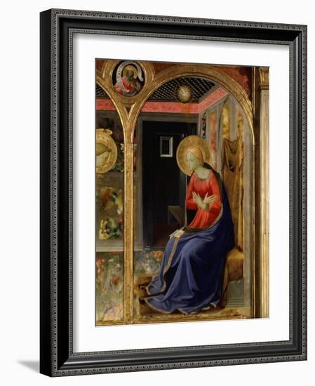 Virgin Mary, from the Annunciation, C. 1440, Altarpiece from Convent of Montecarlo (Detail)-Fra Angelico-Framed Giclee Print