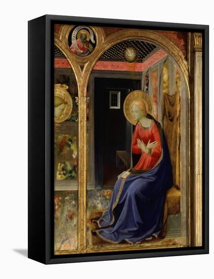 Virgin Mary, from the Annunciation, C. 1440, Altarpiece from Convent of Montecarlo (Detail)-Fra Angelico-Framed Premier Image Canvas