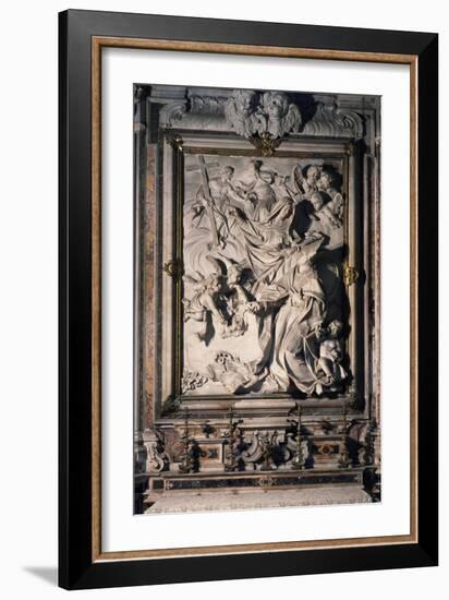 Virgin Mary Handing Out Keys to City of Naples to Saint Januarius-Lorenzo Vaccaro-Framed Giclee Print