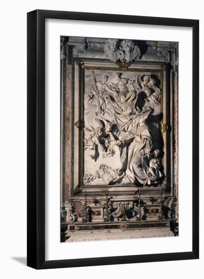 Virgin Mary Handing Out Keys to City of Naples to Saint Januarius-Lorenzo Vaccaro-Framed Giclee Print