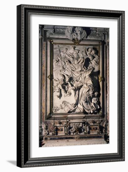 Virgin Mary Handing Out Keys to City of Naples to Saint Januarius-Lorenzo Vaccaro-Framed Giclee Print