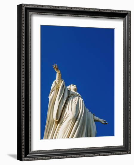 Virgin Mary Statue, San Cristobal Hill, Santiago, Chile, South America-Karol Kozlowski-Framed Photographic Print