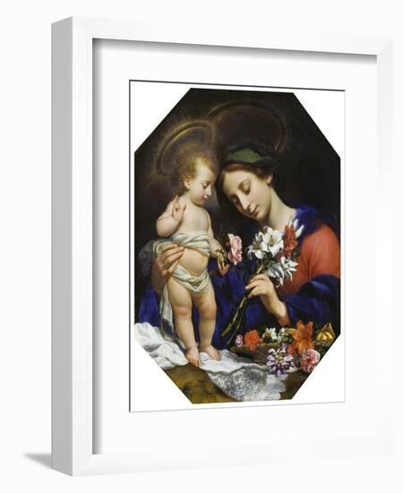 Virgin Mary with the Infant Christ, 1649-Carlo Dolci-Framed Giclee Print