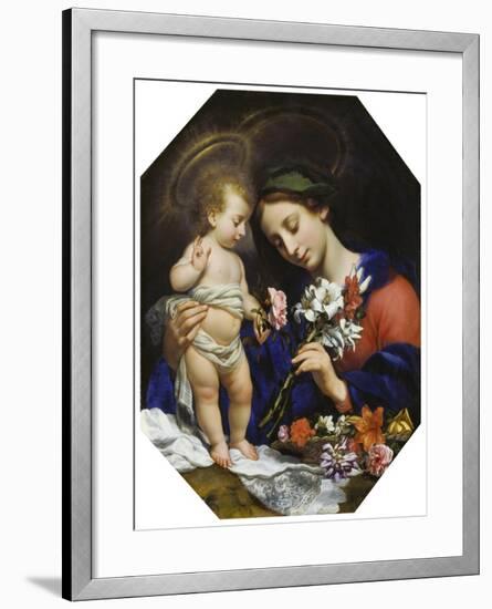 Virgin Mary with the Infant Christ, 1649-Carlo Dolci-Framed Giclee Print