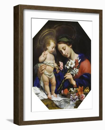 Virgin Mary with the Infant Christ, 1649-Carlo Dolci-Framed Giclee Print