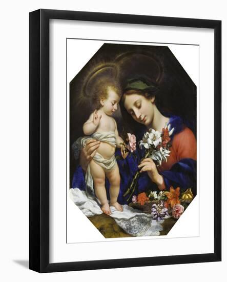 Virgin Mary with the Infant Christ, 1649-Carlo Dolci-Framed Giclee Print