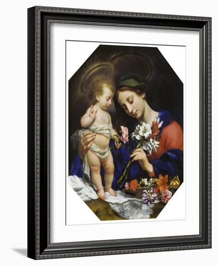 Virgin Mary with the Infant Christ, 1649-Carlo Dolci-Framed Giclee Print