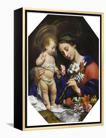 Virgin Mary with the Infant Christ, 1649-Carlo Dolci-Framed Premier Image Canvas