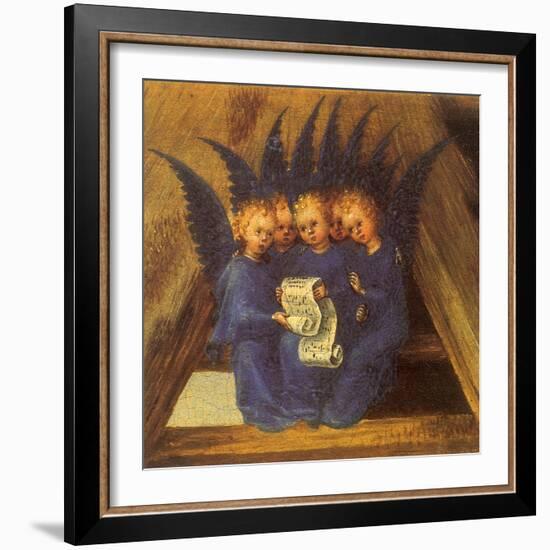 Virgin Mary Worshipping the Infant Jesus, 1435-Stephan Lochner-Framed Giclee Print