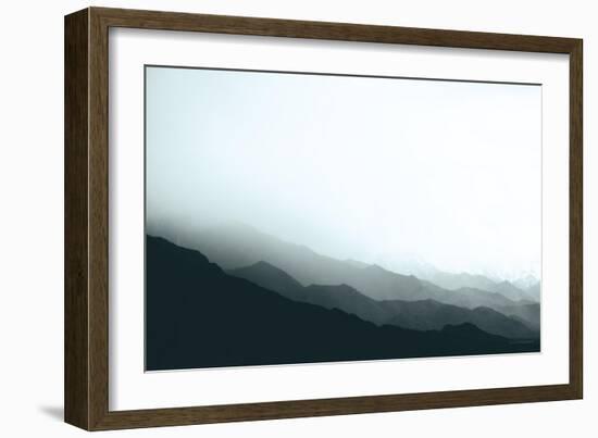 Virgin Mountains II Blue Gray-Laura Marshall-Framed Art Print