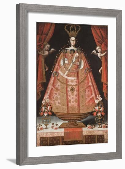 Virgin of Belén (Virgen de Belén), c.1700-1720-Cuzco School-Framed Giclee Print